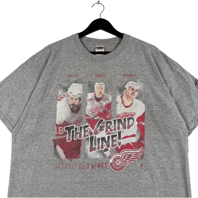 Vintage Detroit Redwings "The Grind Line" Tee