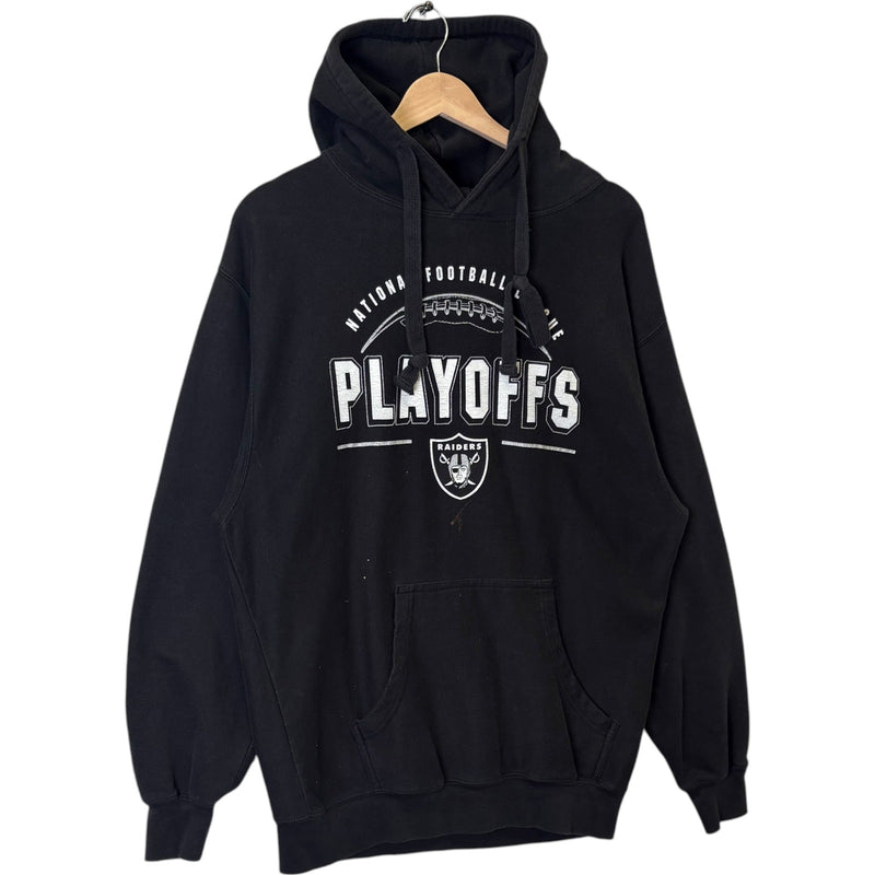 Vintage NFL Oakland Raiders Playoffs Hoodie Medium