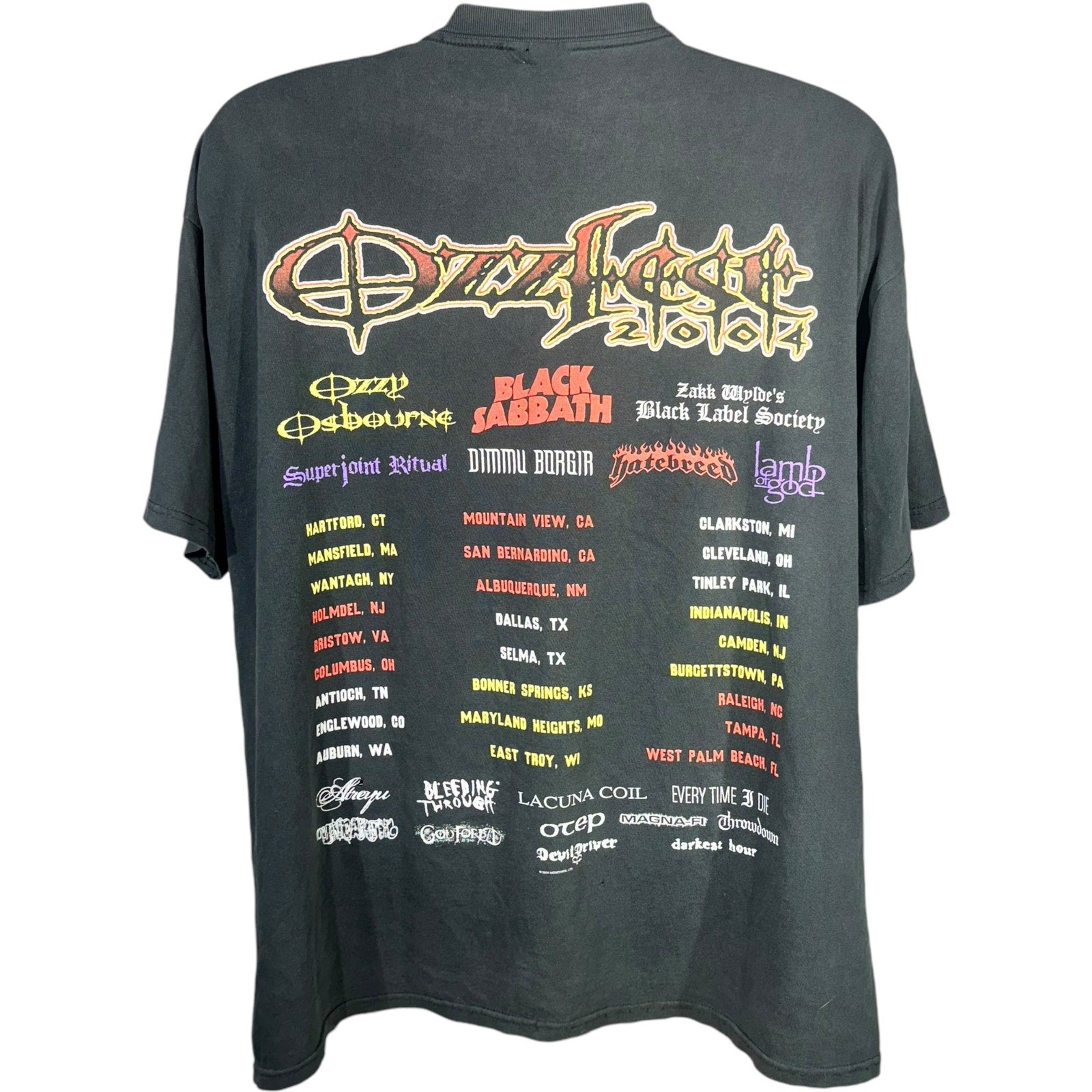 Vintage OzzFest '04 Concert Tour Tee