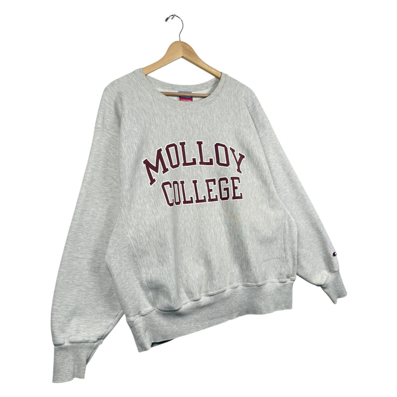 Vintage Champion NCAA Molloy College Heather Sweatshirt