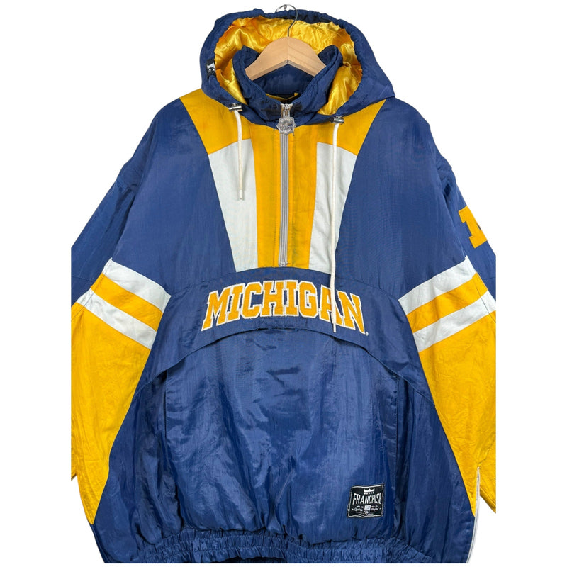 Vintage Michigan Wolverines 1/2 Zip Jacket
