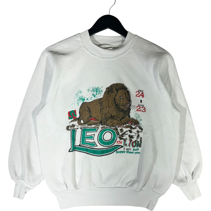 Vintage Leo Zodiac Sign Crewneck 90s