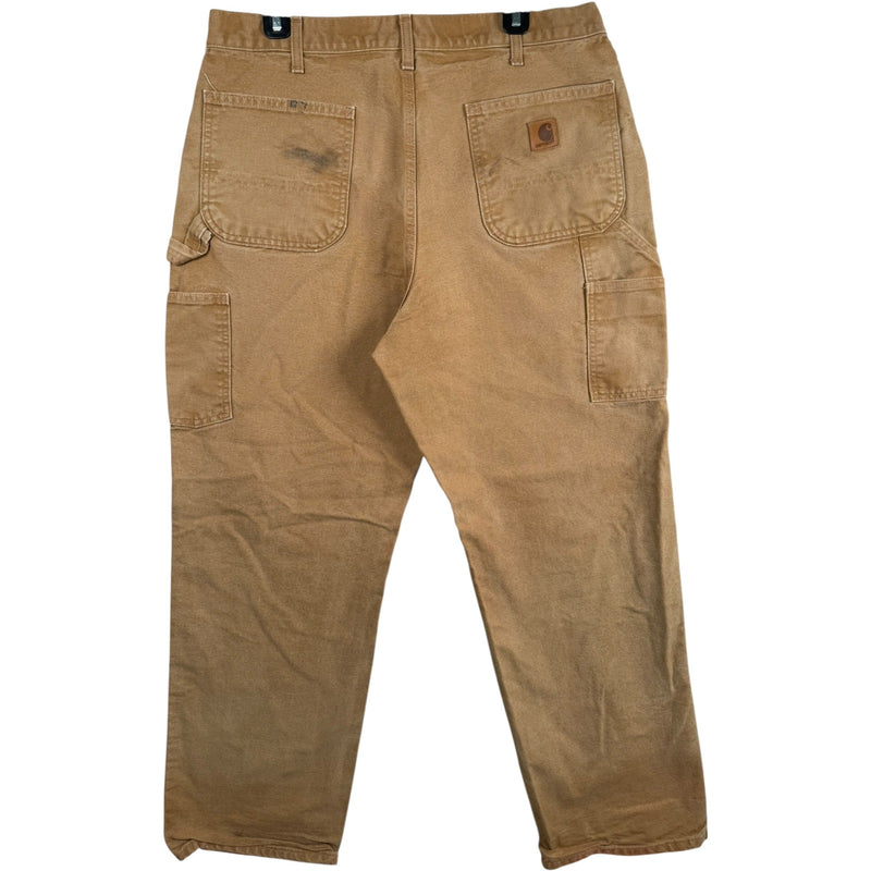 Vintage Carhartt Carpenter Canvas Utility Work Pants 36