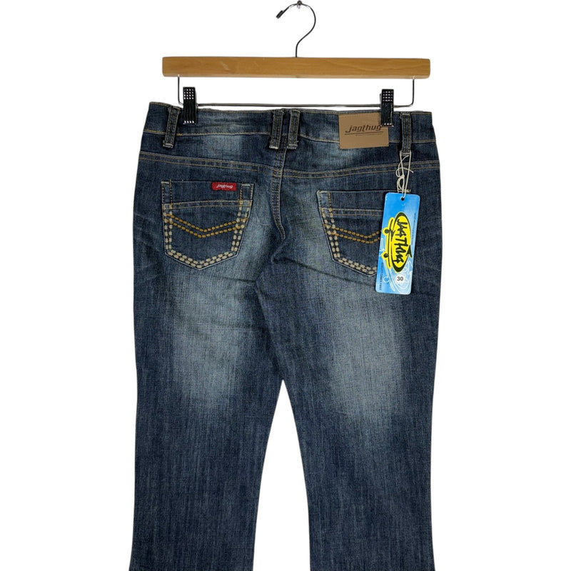 Vintage Womens Jag Thug Flared Denim Jeans 30 x 29