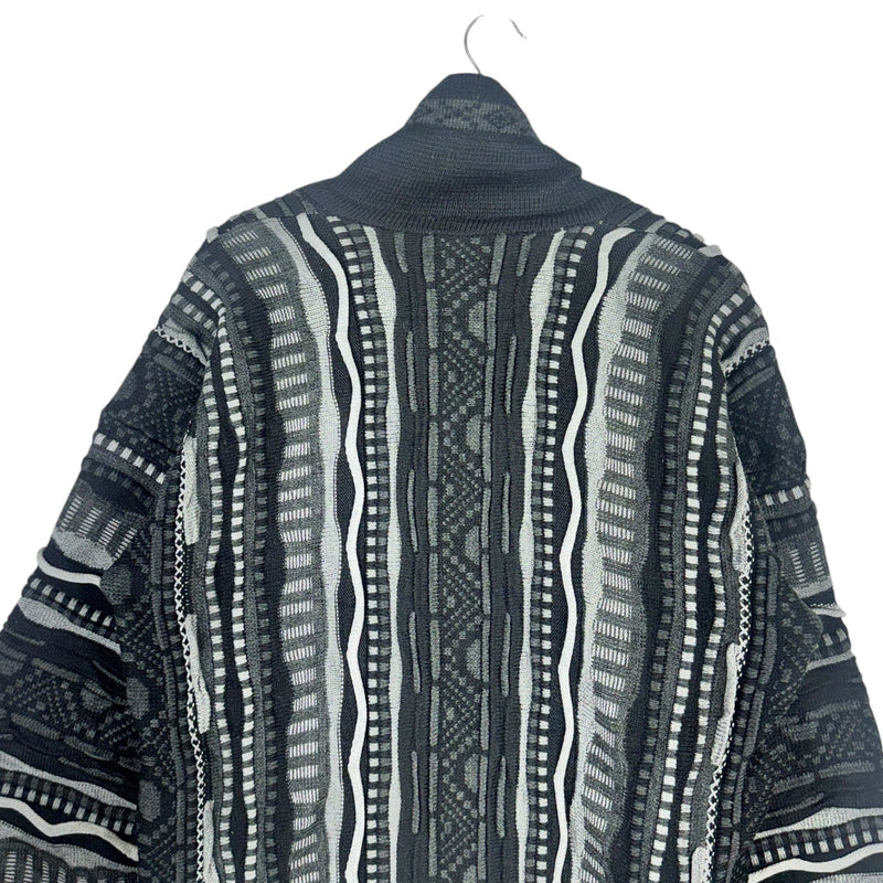 Vintage 3D Knit Cardigan Sweater