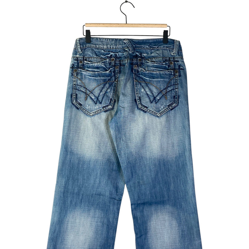 Vintage Faded Straight Leg Denim Jeans 32x32