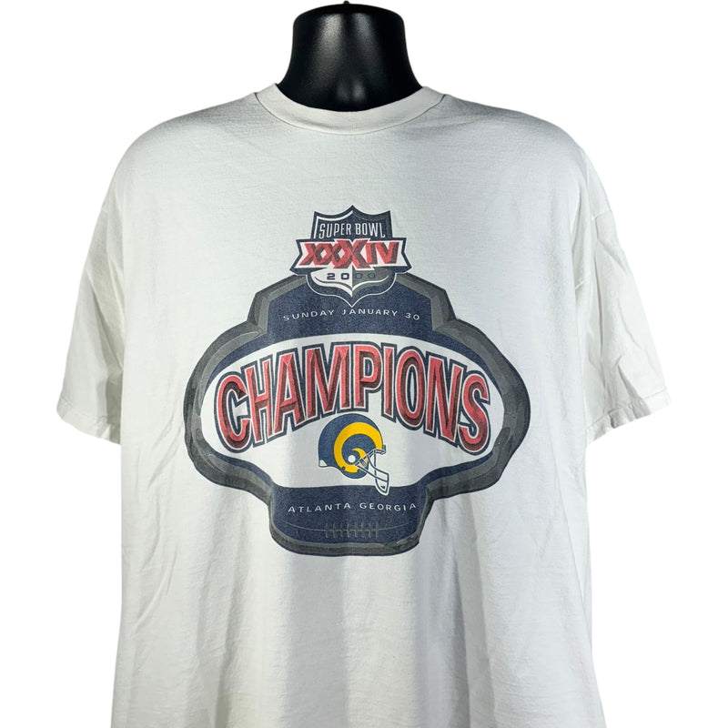 Vintage St. Louis Rams Superbowl 34 Champions Tee