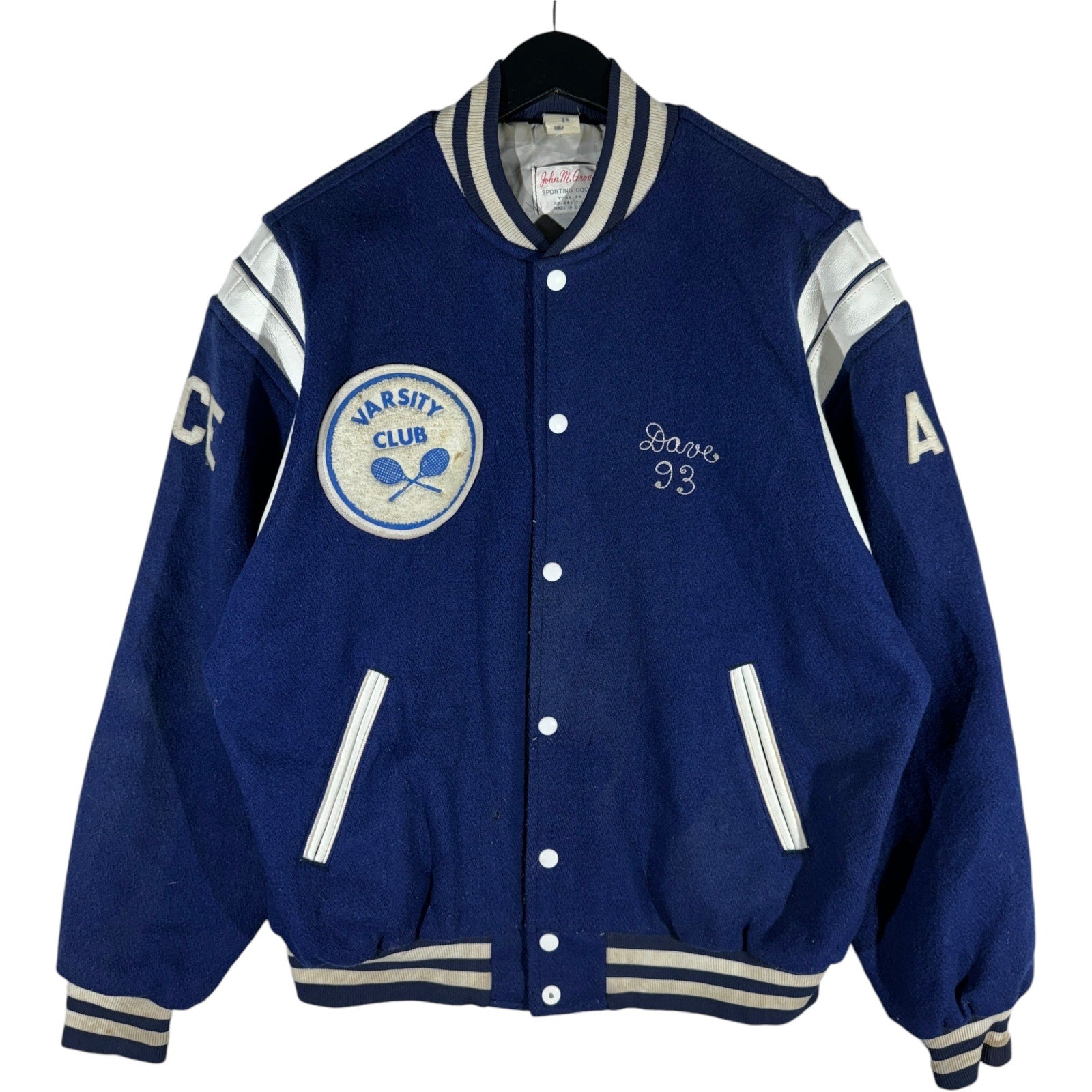 Vintage Wildcats Varsity Tennis Club Varsity Jacket