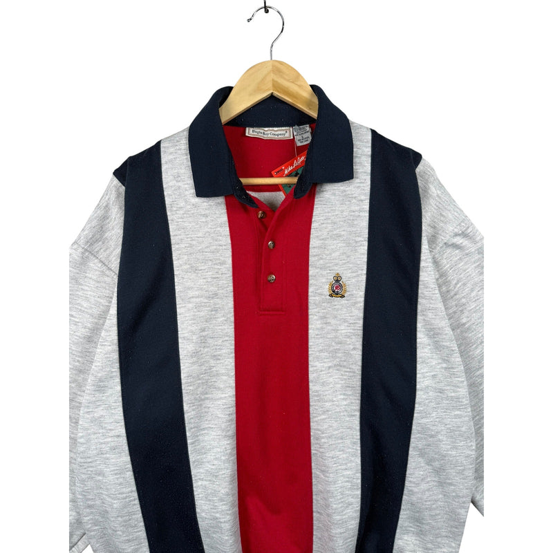 Vintage Bugle Boy Collared Pullover Long Sleeve