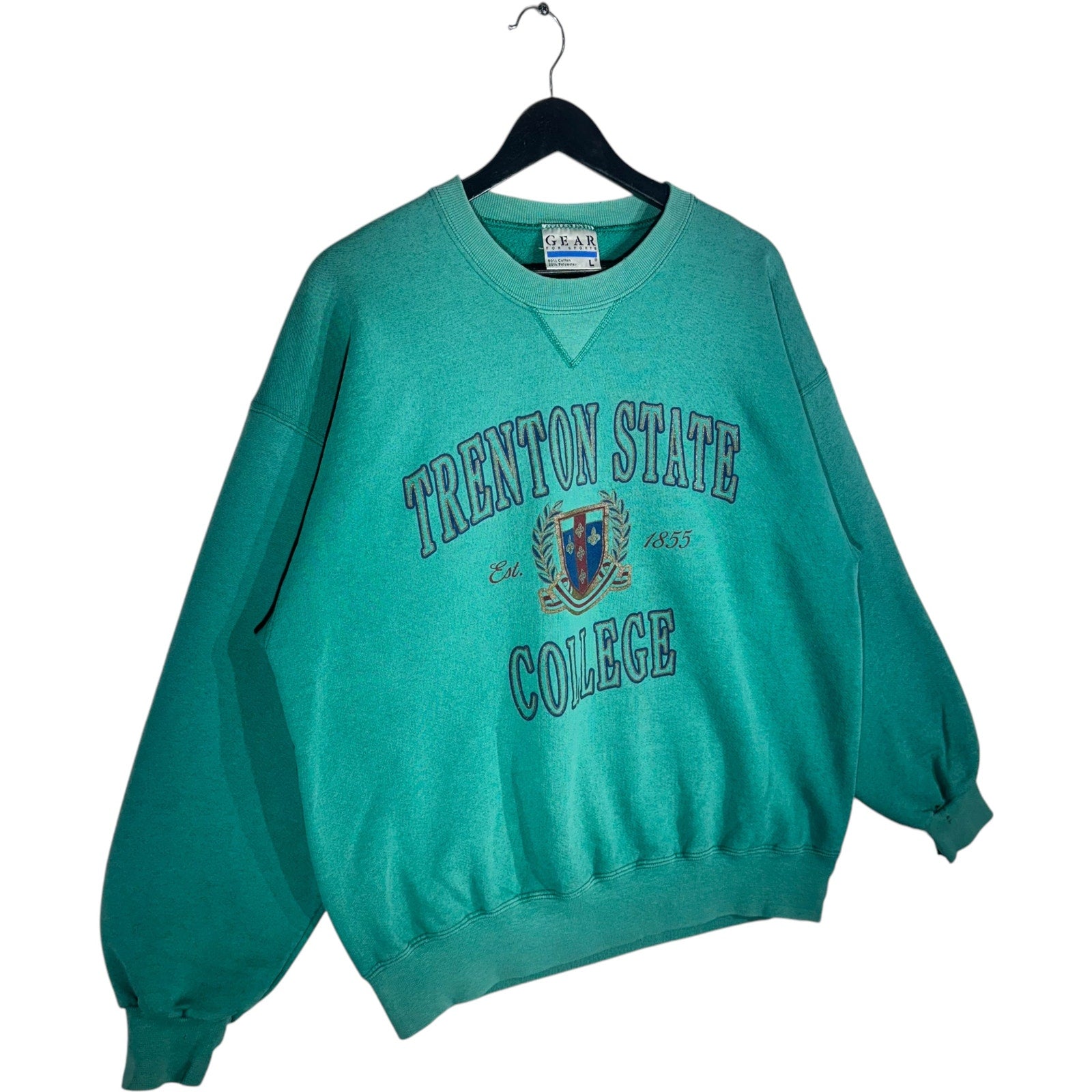 Vintage Trenton State College Emblem Spellout Crewneck