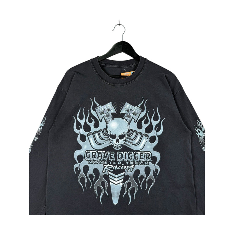 Vintage Grave Digger Monster Truck Racing Long Sleeve T-Shirt