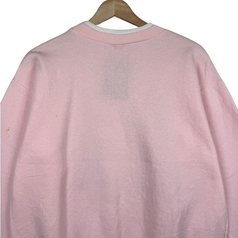 Vintage Floral Bird Graphic Print Crewneck