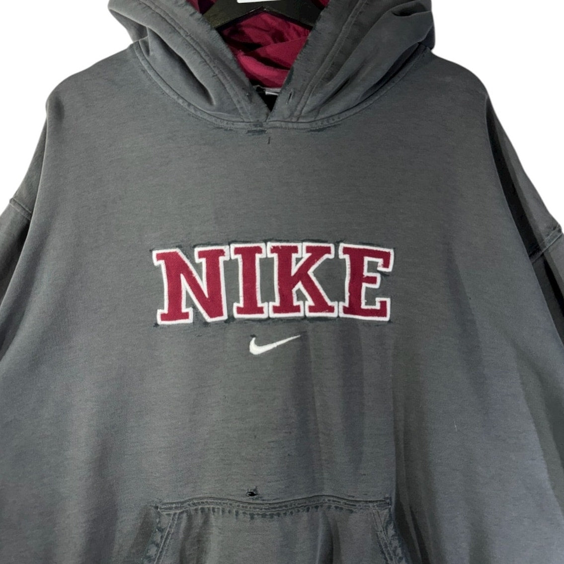 Vintage Nike Embroidered Spell Out Logo Hoodie