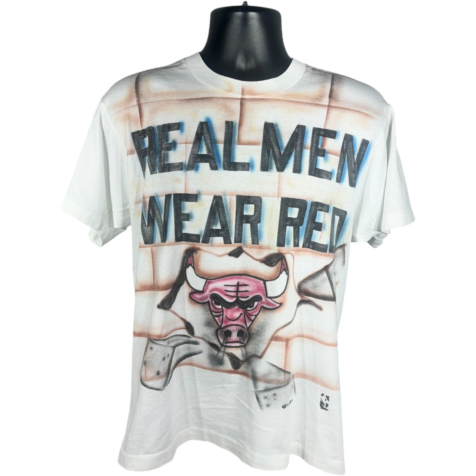 Vintage Chicago Bulls Custom Airbrush NBA Tee 90's