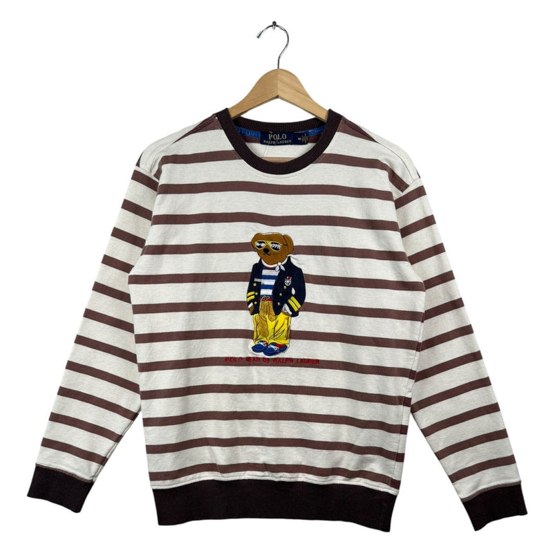 Vintage Polo Ralph Lauren Striped Bear Embroidered Crewneck