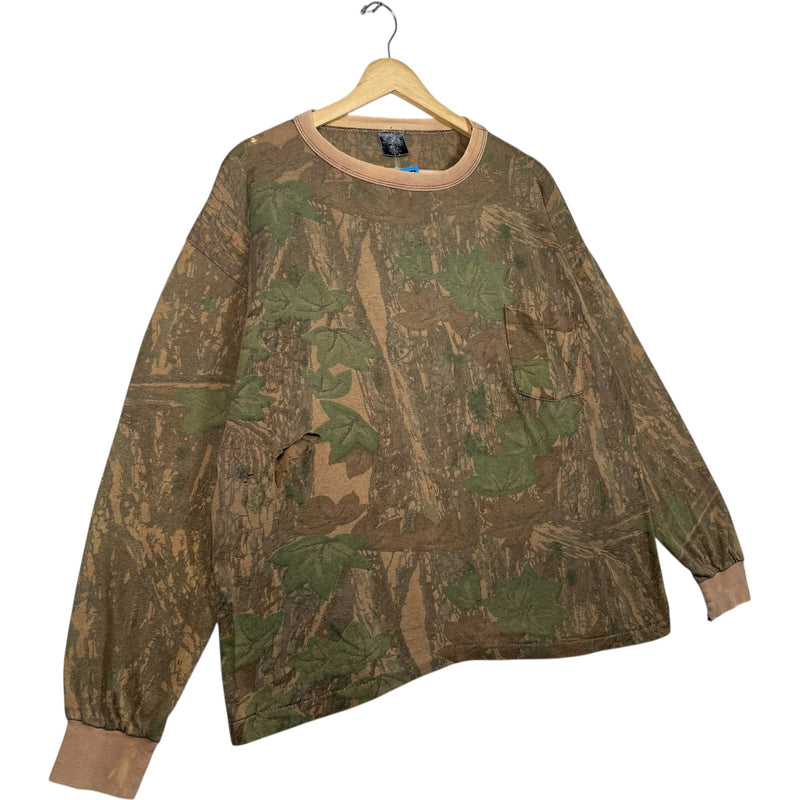 Vintage Distressed Camo Long Sleeve