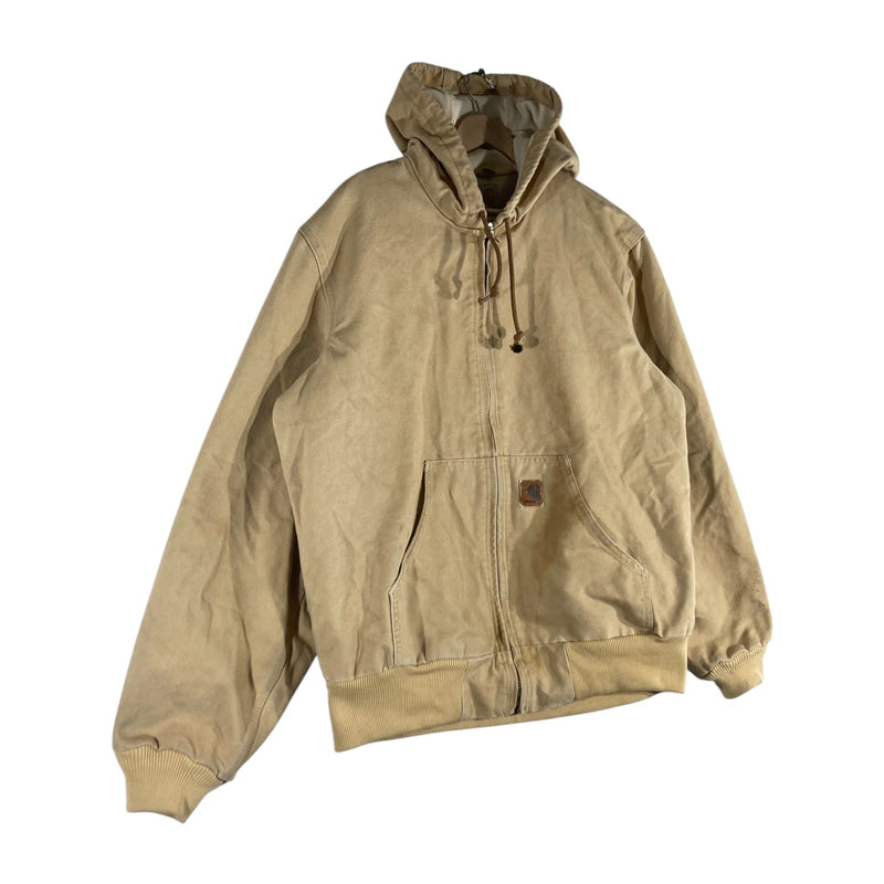 Vintage Carhartt Hooded Duck Full Zip Work Jacket