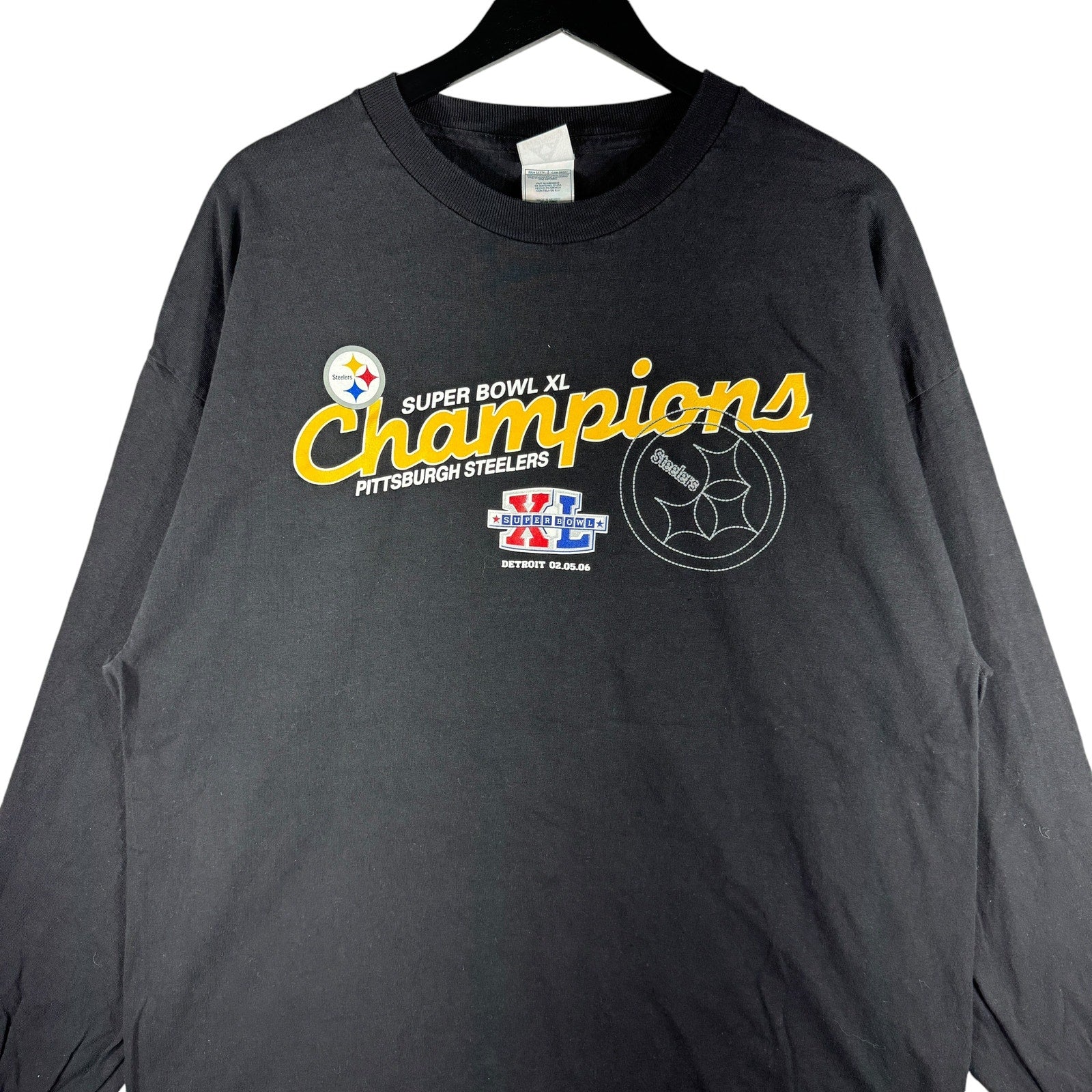 Vintage Pittsburgh Steelers SuperBowl XL Champions Long Sleeve