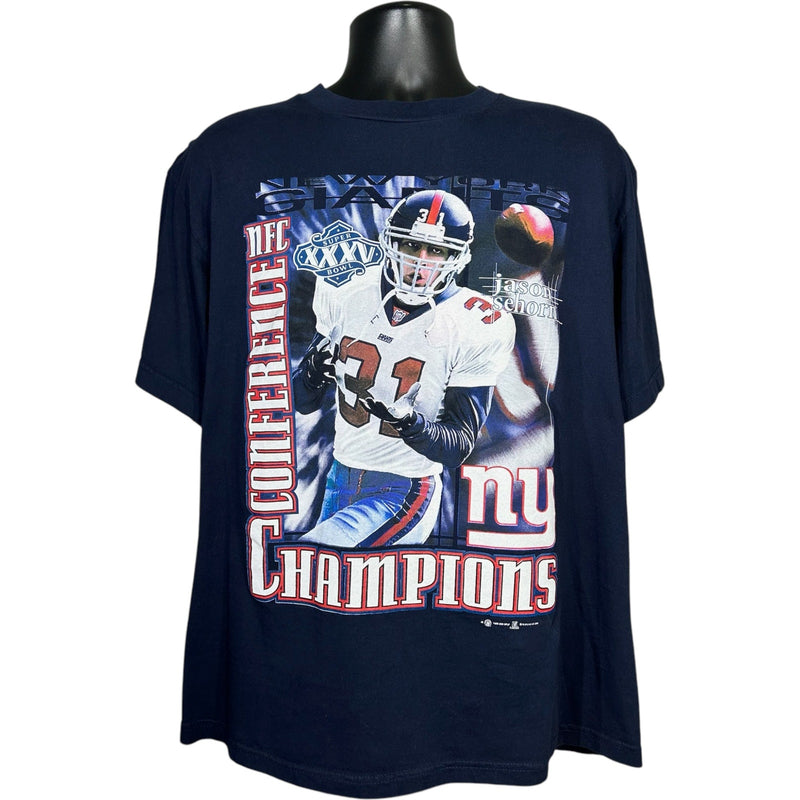 Vintage New York Giants Jason Sehorn Conference Champs Tee