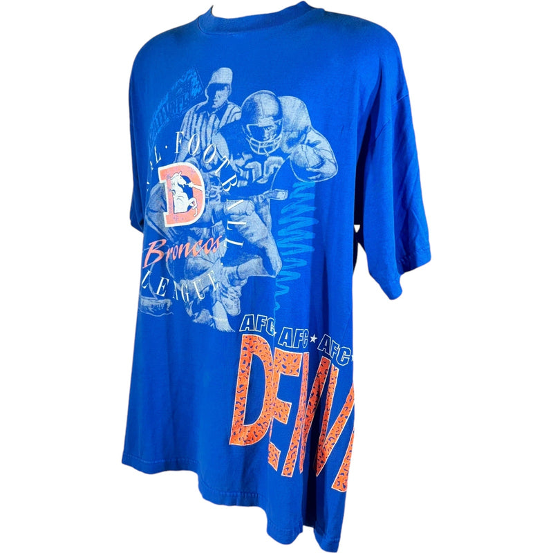 Vintage Denver Broncos Wrap Around AOP Tee