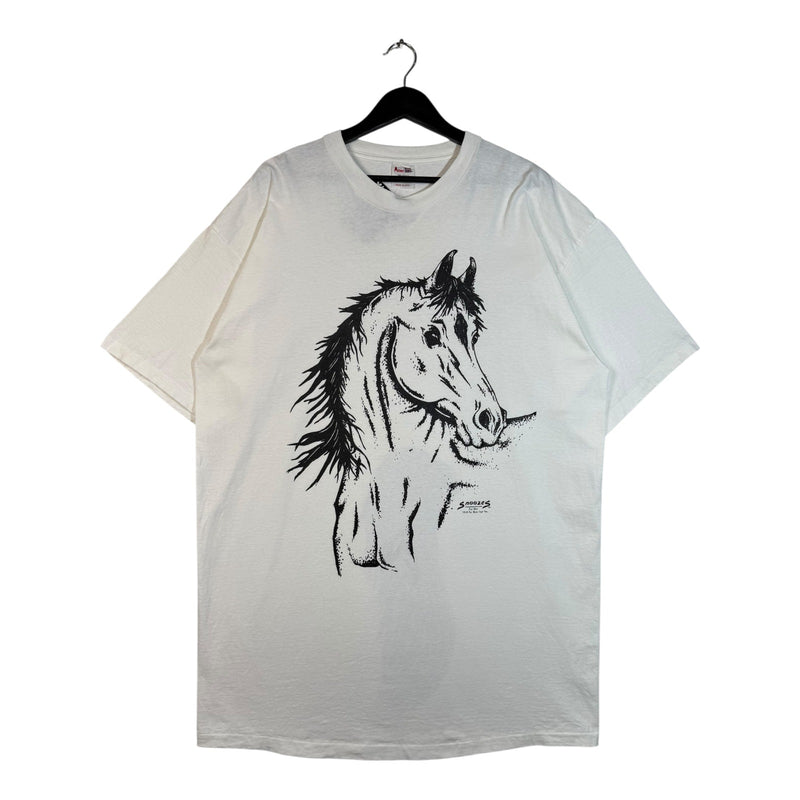 Vintage Horse Front & Back Art Nature T-Shirt