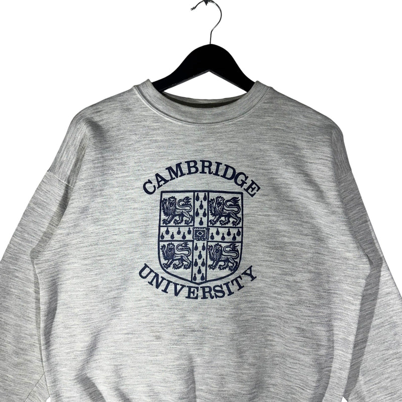 Vintage Cambridge University Crest Spellout Crewneck