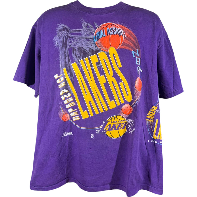 Vintage Los Angeles Lakers Aerial Assault Wraparound NBA Tee