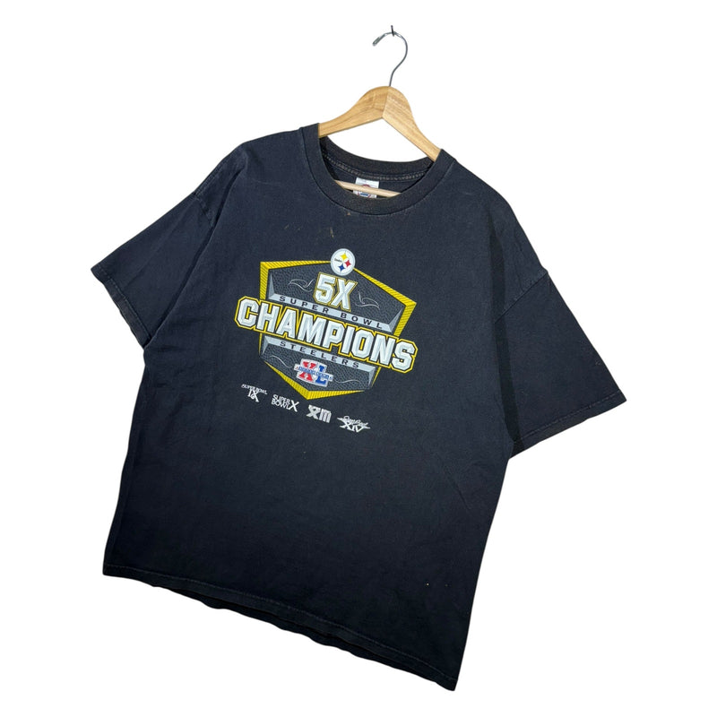 Vintage Pittsburgh Steelers 5X Super Bowl Champions NFL T-Shirt