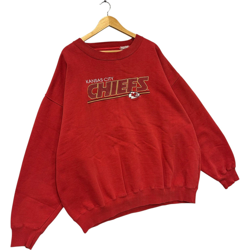 Vintage Majestic Kansas City Chiefs Spellout NFL Crewneck