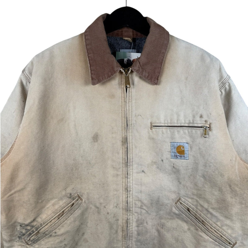 Vintage Carhartt Detroit Full Zip Distressed Workwear Jacket