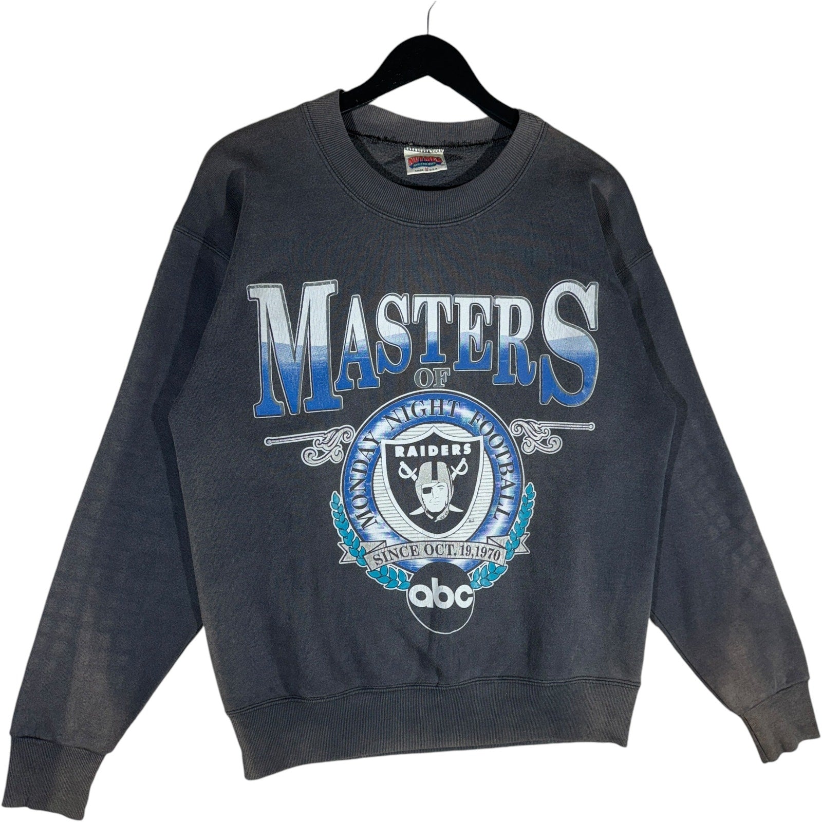 Vintage Nutmeg "Masters OF MNF" Raiders NFL Crewneck