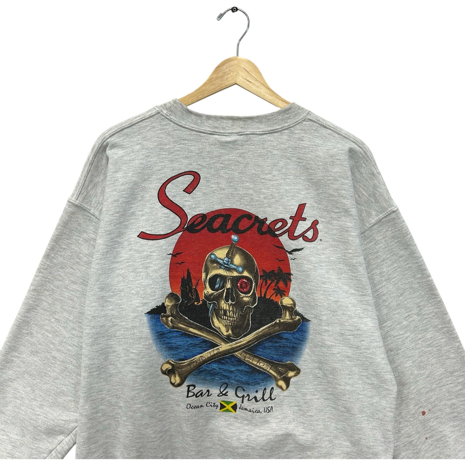 Vintage Seacrets Bar And Grill Jamaica Souvenir Crewneck