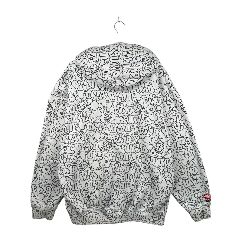 Vintage Ecko Unltd Doodle Allover Print Hoodie
