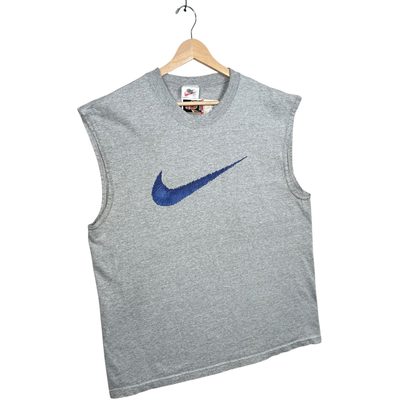 Vintage Nike Swoosh Logo Muscle Tee