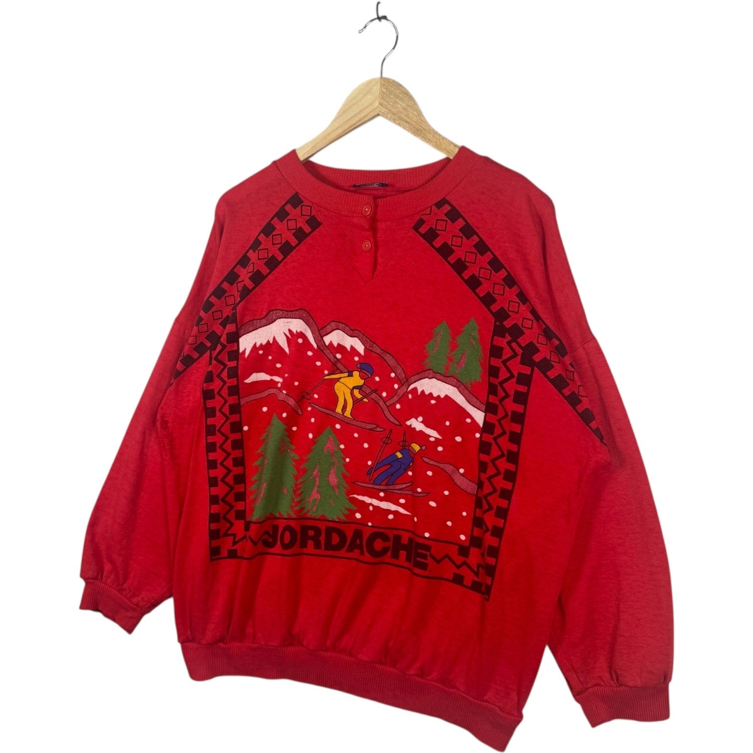 Vintage Jordache Skiing Holiday Crewneck
