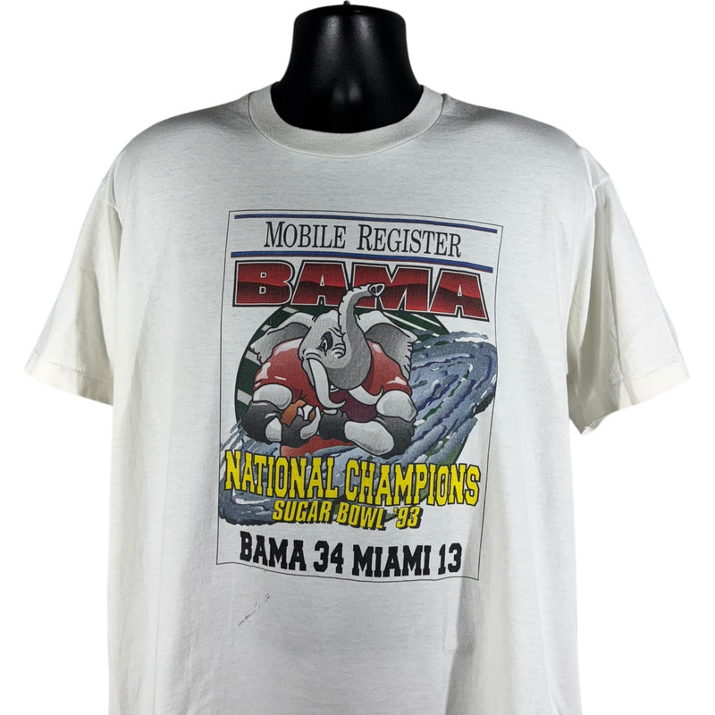 Vintage University Of Alabama Sugar Bowl Champions Tee 90s