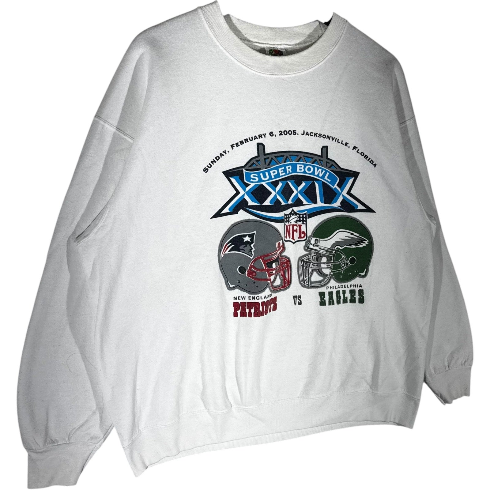 Vintage NFL Super Bowl XXXIX Patriots Vs. Eagles Crewneck