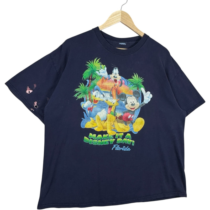 Vintage 'Make It A Disney Day!' Mickey & Friends Tee