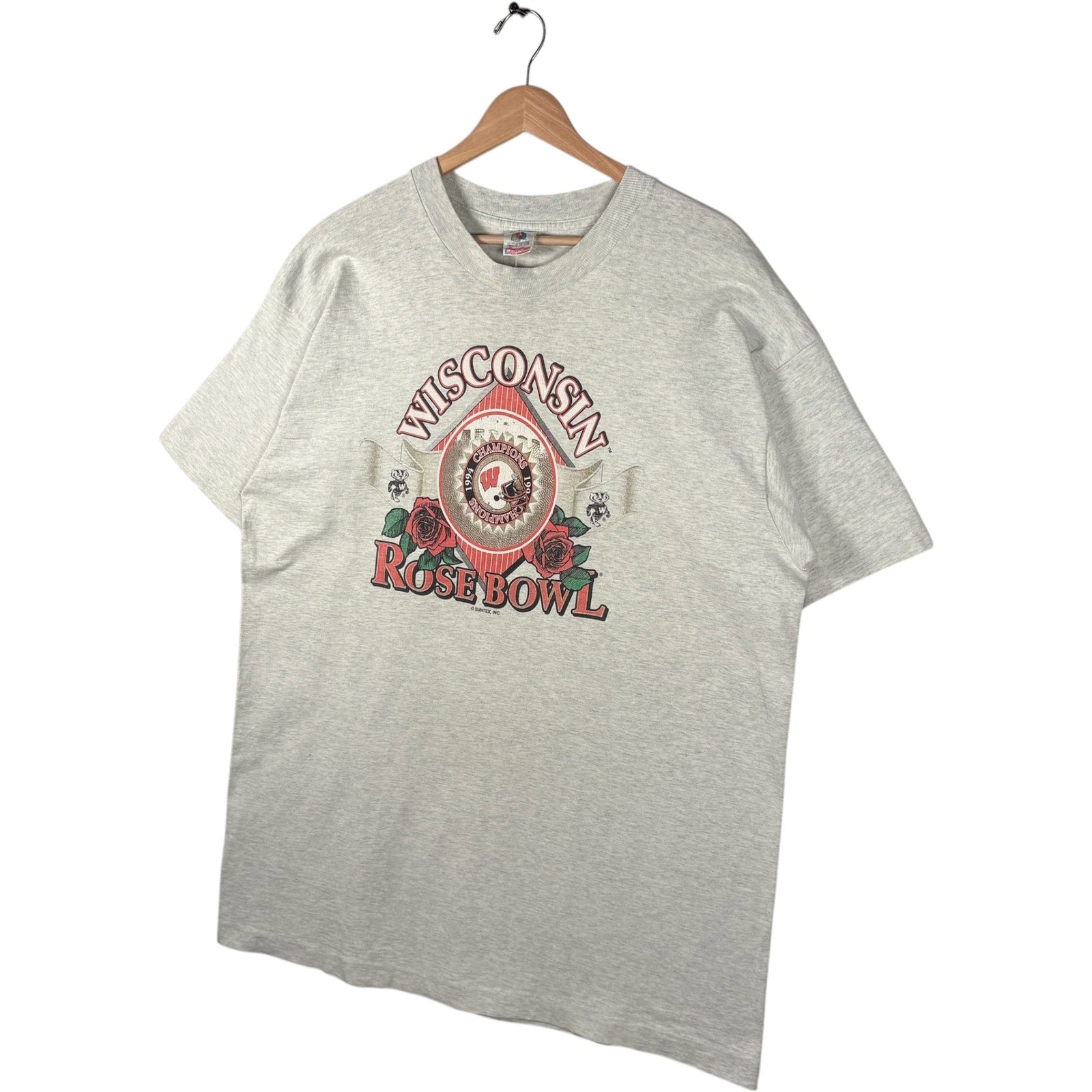 Vintage University of Wisconsin Rose Bowl Champs Football 90s Tee