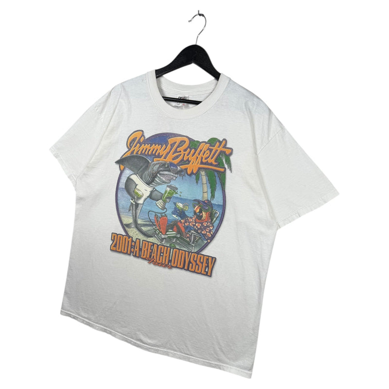 Vintage Jimmy Buffett A Beach Odyssey Tour T-Shirt 2001