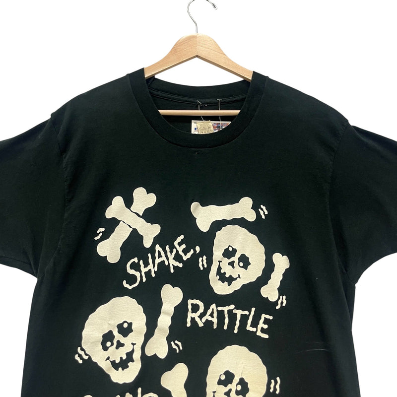 Vintage Shake Rattle & Roll Skull & Crossbones Tee 90s