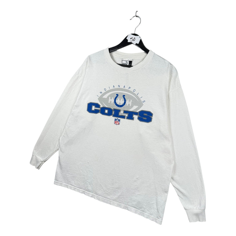 Vintage Puma Indianapolis Colts NFL Long Sleeve T-Shirt