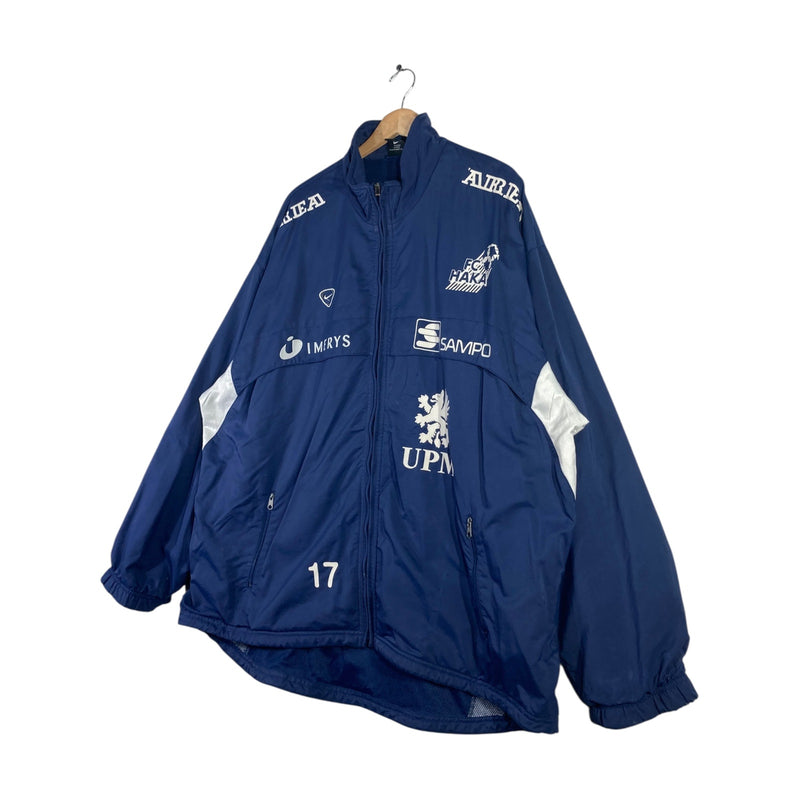Vintage Nike Finland Soccer Team Sponsor Anorak Light Jacket