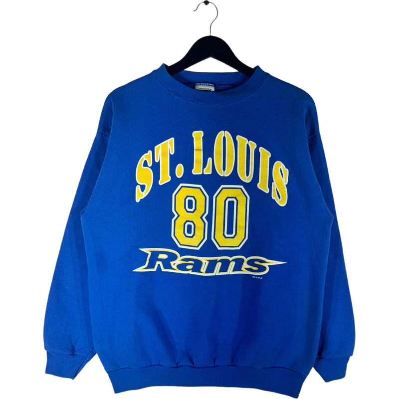 Vintage NFL St. Louis Rams Issac Bruce 80 Crewneck