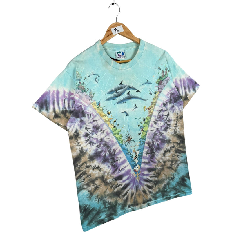 Vintage Liquid Blue Under Water AOP T-Shirt