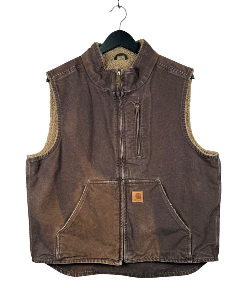 Vintage Carhartt Canvas Full Zip Workwear Vest