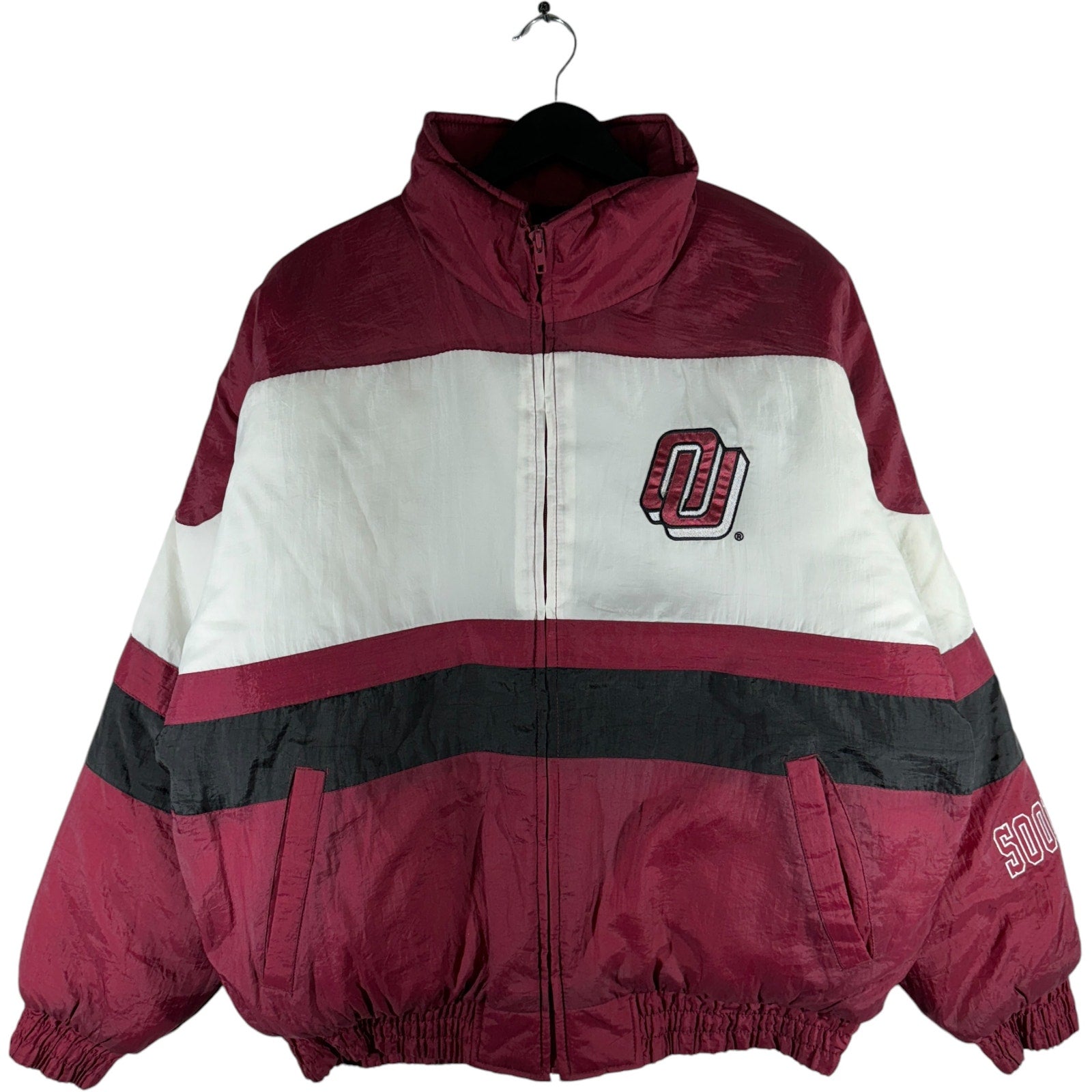 Vintage Locker Line Oklahoma University Puffer Jacket