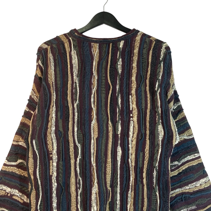 Vintage Coogi 3D Abstract Knit Sweater