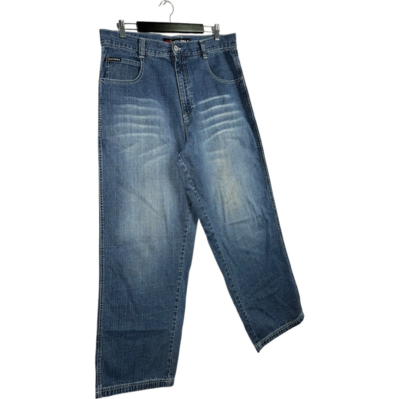 Vintage Southpole Faded Wide Leg Denim Jeans 36x30