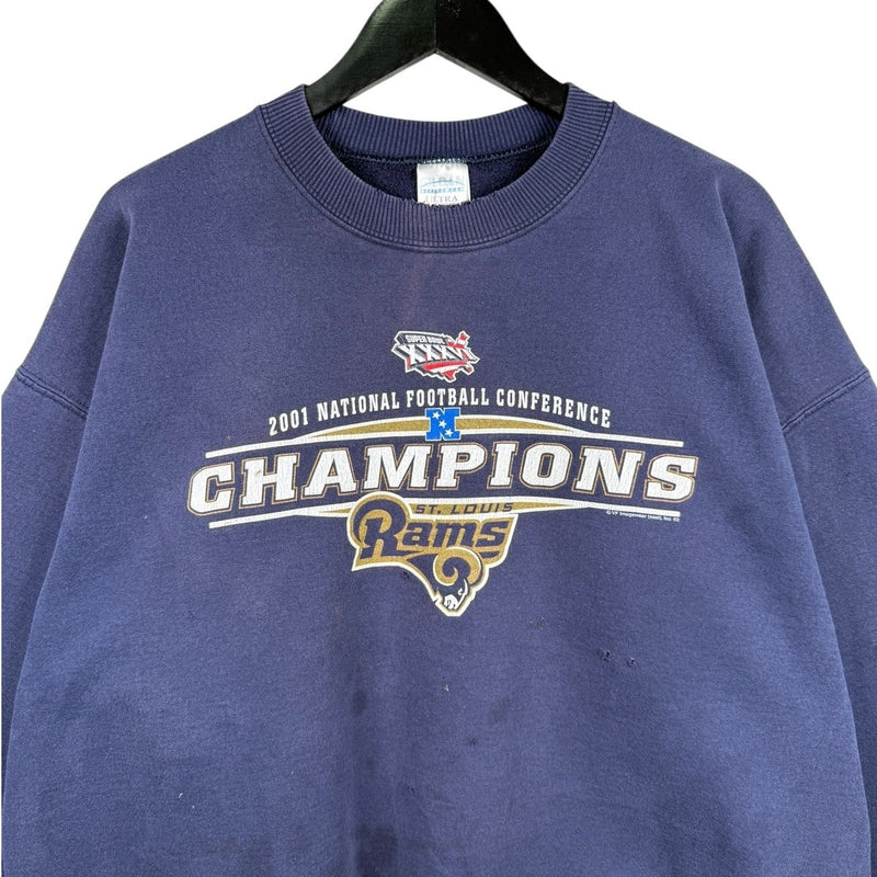 Vintage St. Louis Rams NFL 2001 Champions Crewneck